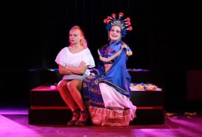 Fairy queen mid performance shot